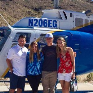 Family-posing-after-Grand-canyon-west-helicopter-tour